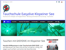 Tablet Screenshot of easydive.at